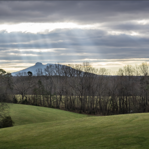 Pilot Mountain After the Rain